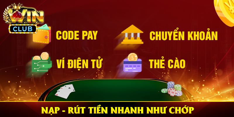 Giao dịch nạp – rút tiền nhanh như chớp tại cổng game tài phiệt